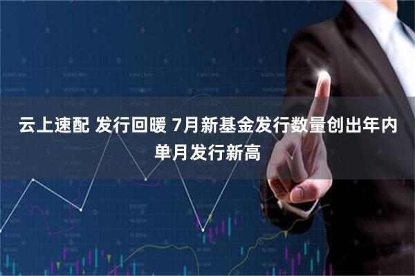 云上速配 发行回暖 7月新基金发行数量创出年内单月发行新高